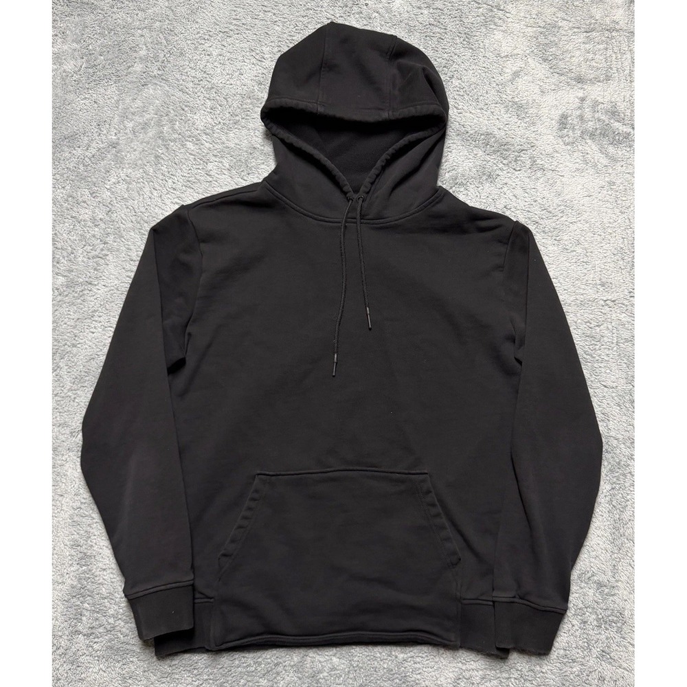 BYLT Core Hoodie Mens L Black Heavyweight Sweatshirt Cotton Kangaroo Pocket